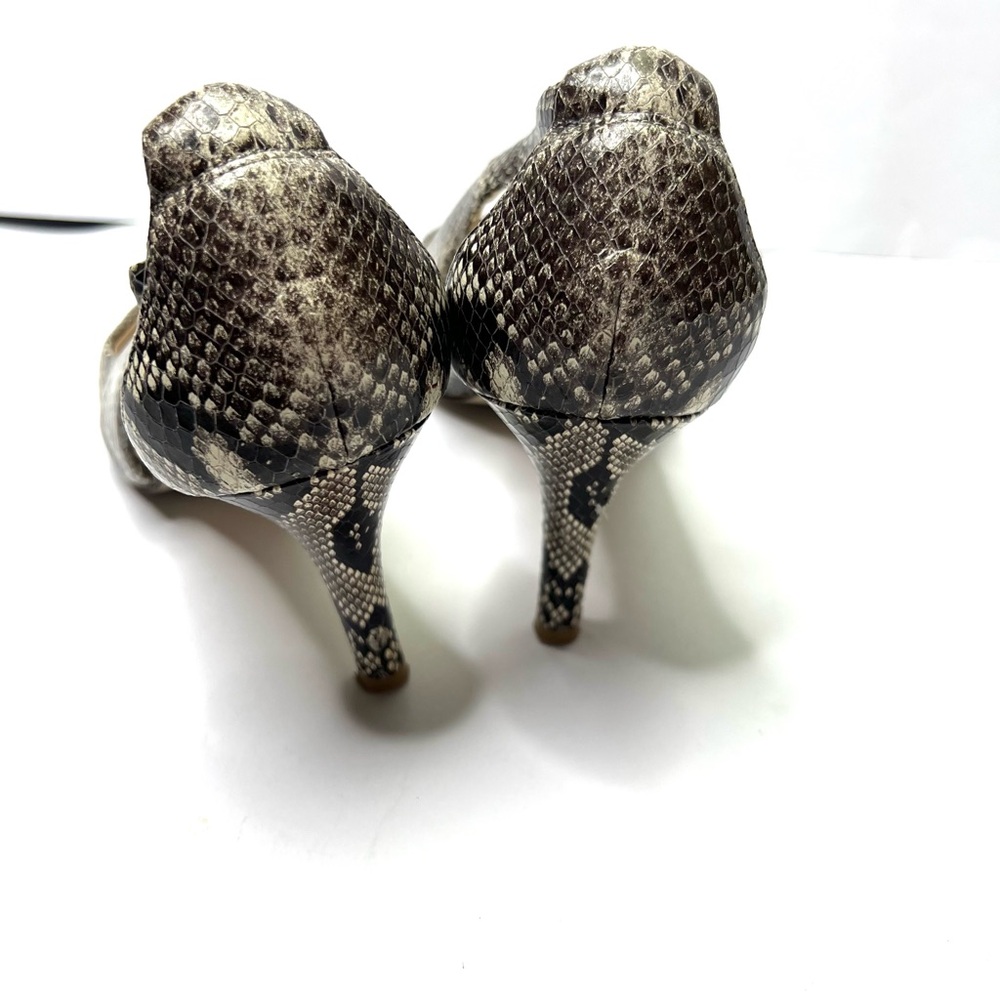 Cole Haan Snakeskin Heels Slingback Pumps Pointed Toe Classic Shoes Size 9 - Picture 13 of 15